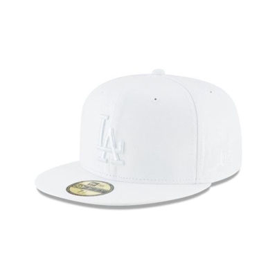 Los Angeles Dodgers Gorra | New Era MLB Whiteout Basic 59fifty Fitted Cap Mexico - Blancos